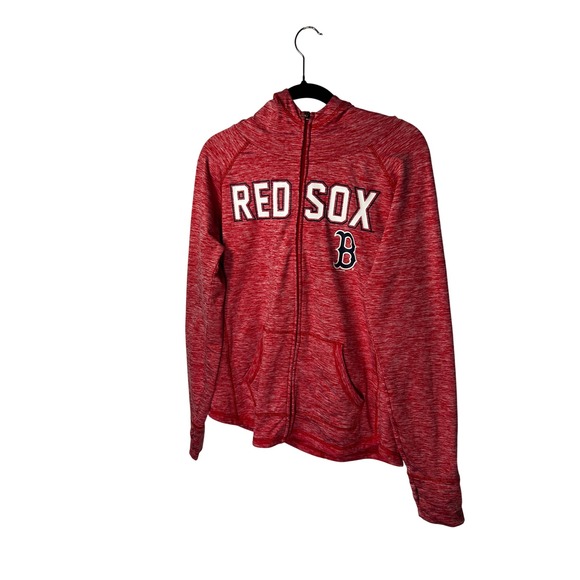 4HER by Carl Banks Red Sox Full Zip‎ Hoodie Athletic Jacket Womens Size L - Picture 3 of 5